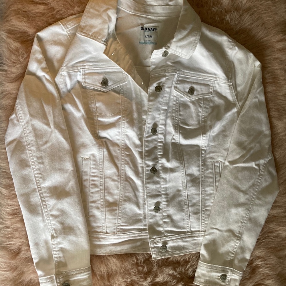 White denim jacket